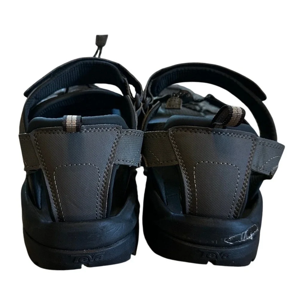 Teva Grey Omnium Closed Toe Hiking Water Sandals Men's 13